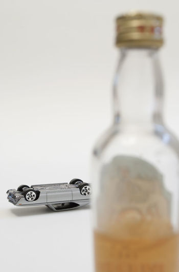 Close-up of object over white background
