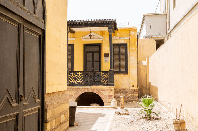 Building in backyard of ben-ezra synagogue in old city of cairo