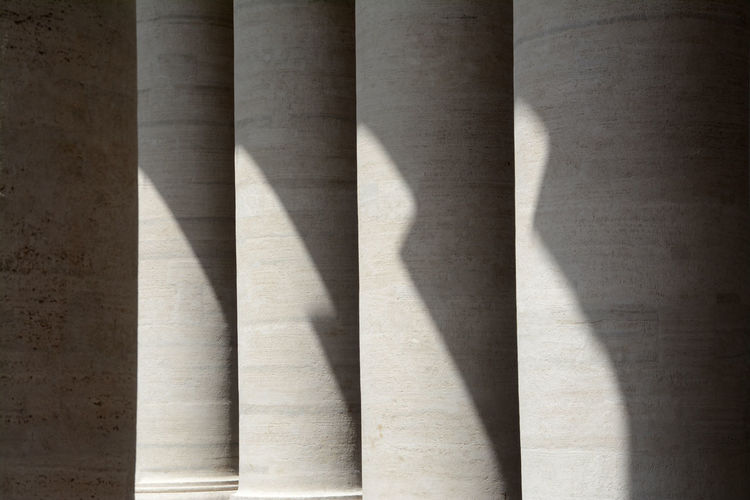 Sunlight on colonnade