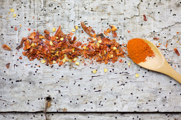 Close-up of spice on table