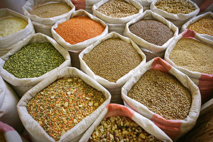 Close-up of spices in market