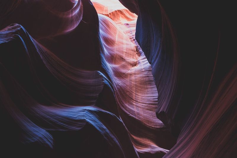 Macro shot of antelope canyon