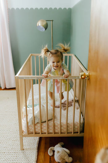 Toddler girl burning in her crib