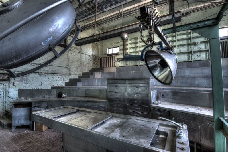 Interior of abandoned building