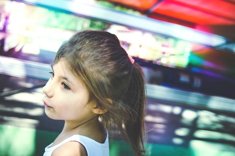 Close-up of girl