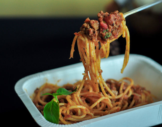 Close-up of meat served in bowl