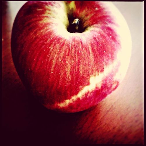 Close-up of red apple