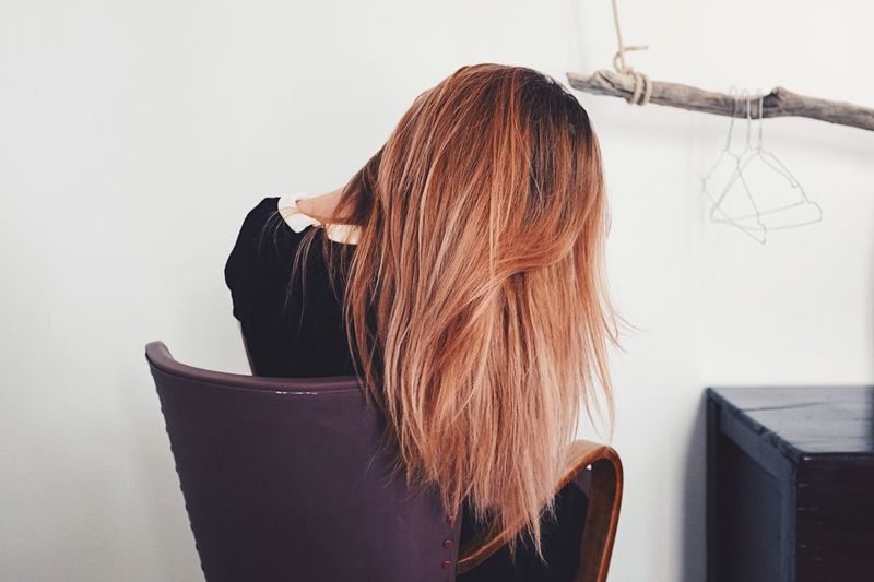 Solitude Women Atmospheric Mood Fujifilm X100T FujiX100T Hair Redhead Beauty Composition Minimal VSCO Cam Minimalist Young Women Indoors People Portrait Photography Portrait Of A Friend Portrait VSCO Portraits Hairstyle