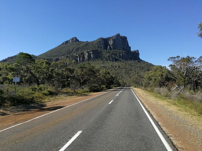 Road to the grampian mountains
