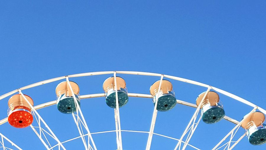 Blue Clear Sky Sky Sunny Sport No People Amusement Park Ride Amusement Park Close-up Day Outdoors Golf Club La Rochelle, France Big Wheel Fresh On Market 2016