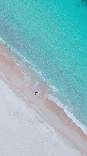 Clear water and white sand