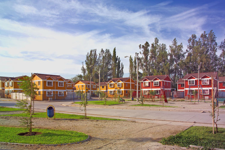 Housing projects in santiago de chile, south america