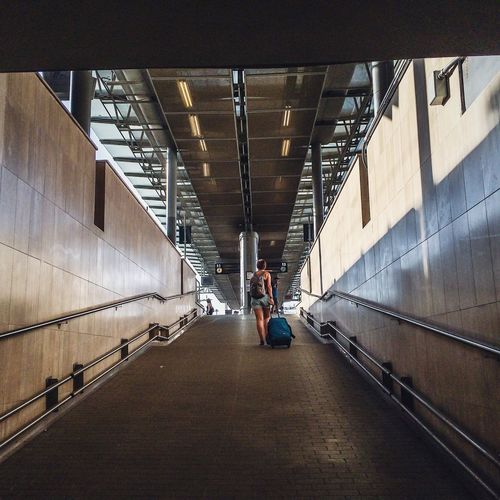 View of underground walkway