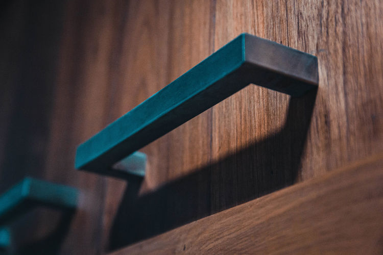 Close-up of drawer handle