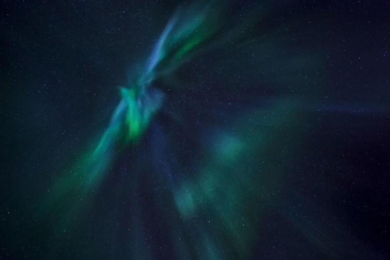 Low angle view of star field at night