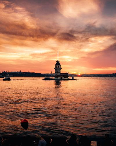 Sunset in maiden's tower