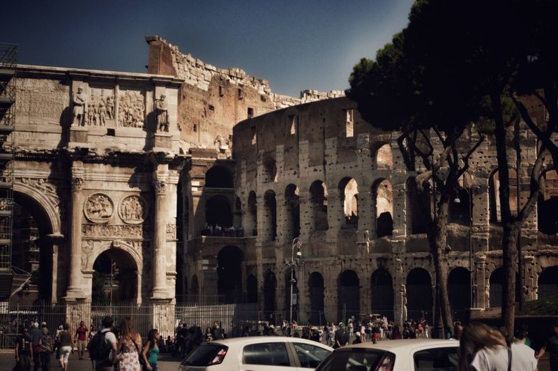 People against coliseum