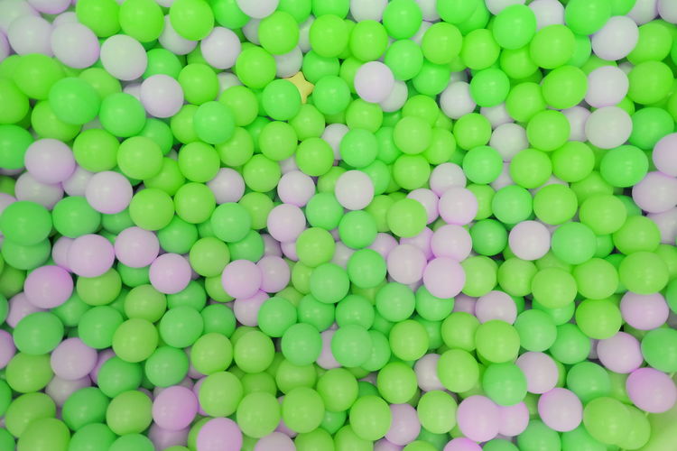 Full frame shot of green balls