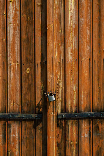 Full frame shot of wooden door