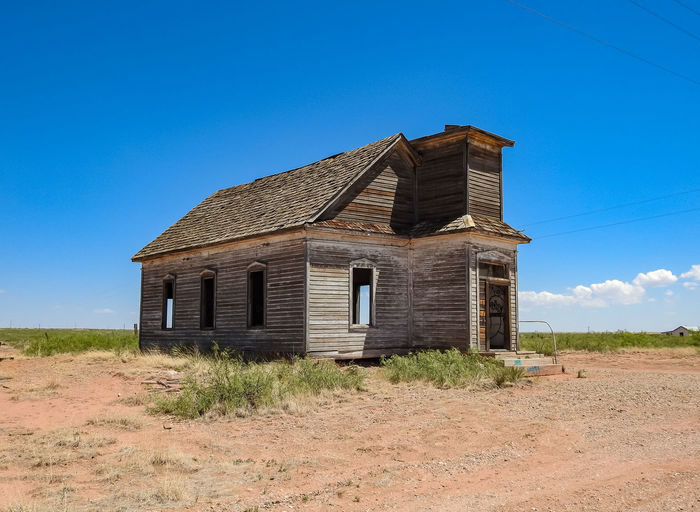 Abandoned church on the prairie
