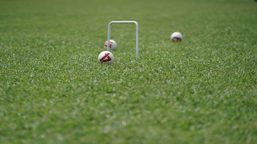 Soccer ball on field