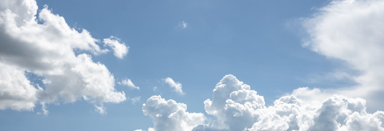 Low angle view of cloudscape against blue sky