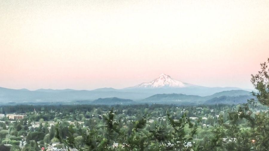 Scenic view of mountain range