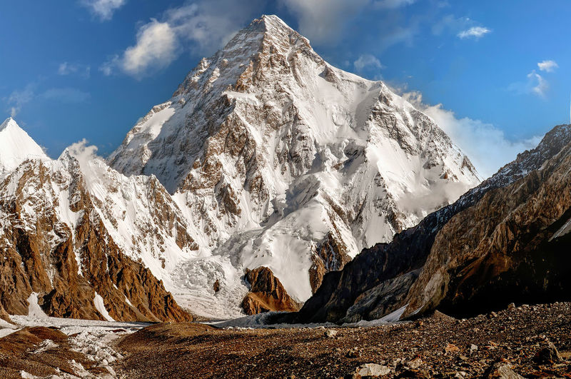K2 summit the 2nd tallest mountain peak in the world