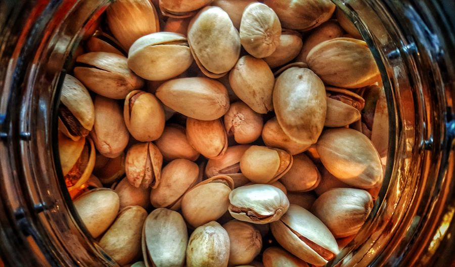 Close-up of pistachios 