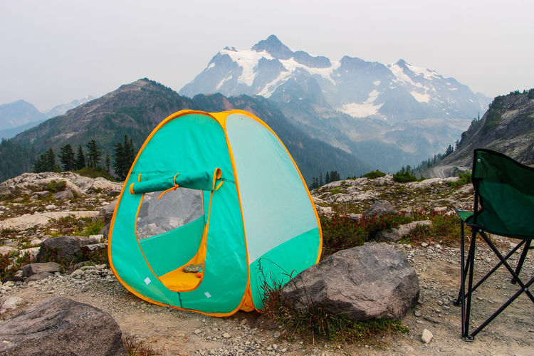 Camping in mountain 
