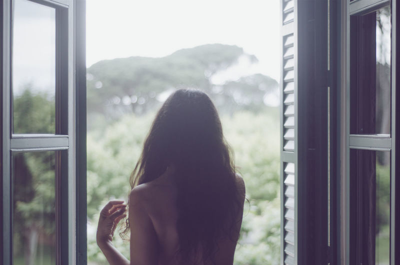 Woman at window