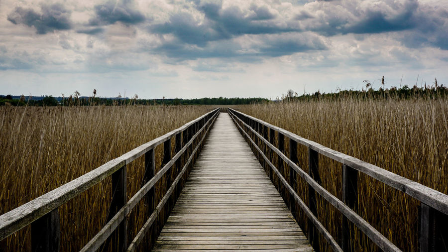 Boardwalk against sky