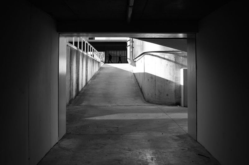 Empty corridor of building