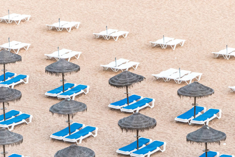 Row of umbrellas