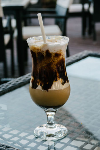 Close-up of drink on table