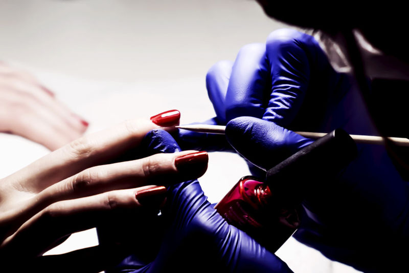 Close-up of hands