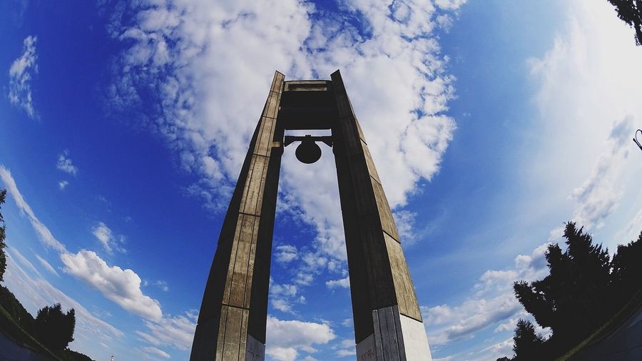 Low angle view of cloudy sky