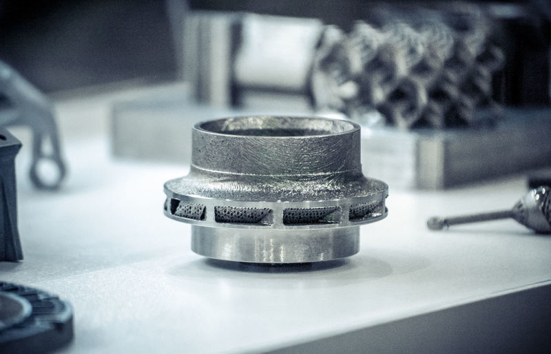 Close-up of machine part