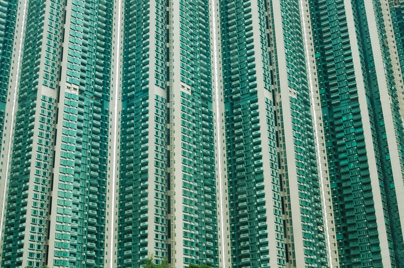 Full frame shot of modern buildings