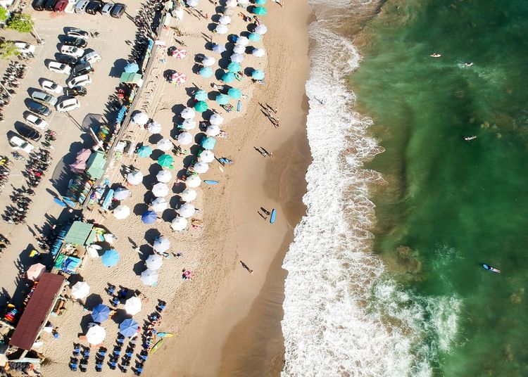 Aerial view of beach
