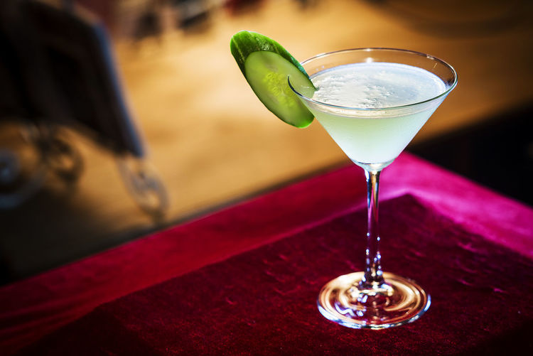 Close-up of drink on table