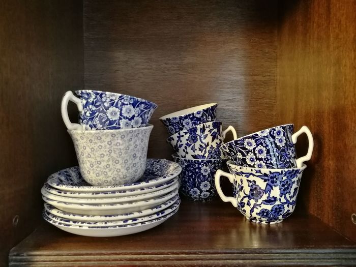 Close-up of objects on table