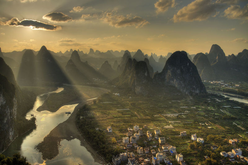 Scenic view of mountains