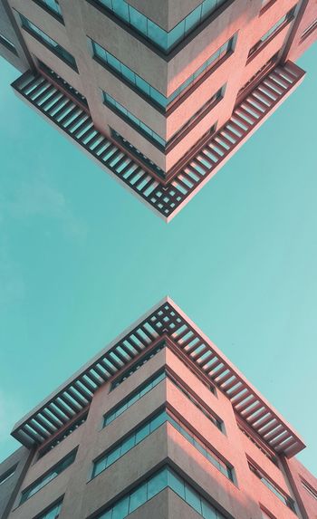 Colorful architecture. series of tunisian buildings from a colorful perspective.