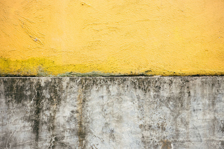 Close-up of yellow wall