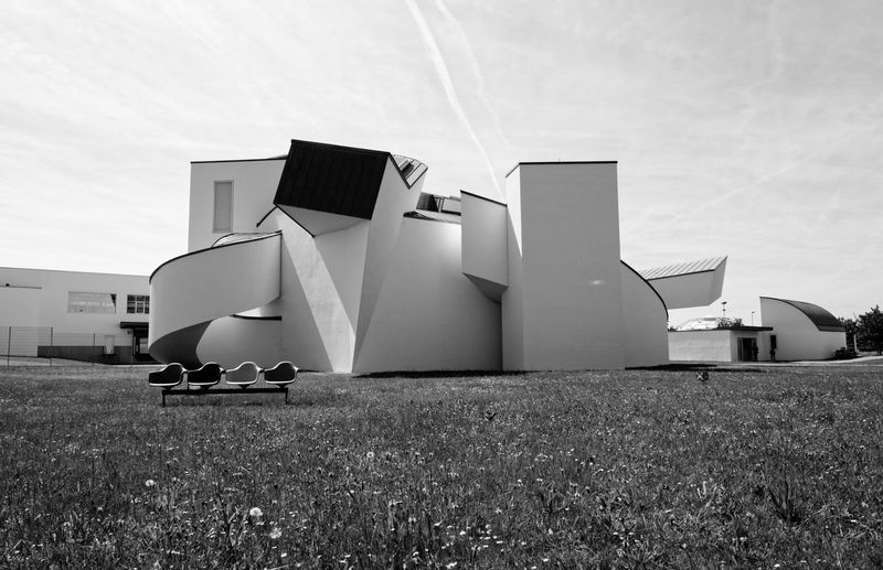Vitra building  black and white