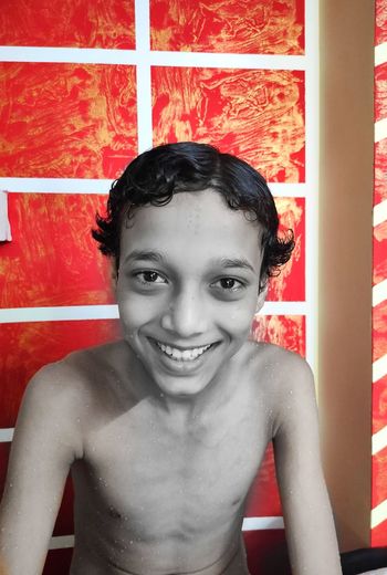 Portrait of smiling boy