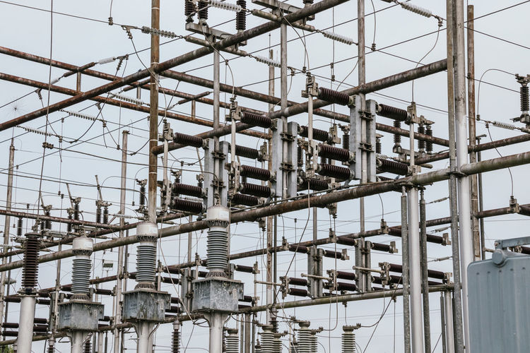 Electrical towers, distribution centers, high voltage cables	
