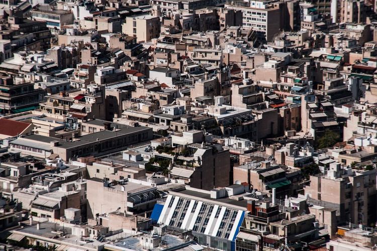 High angle view of cityscape
