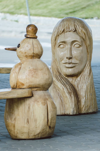 Close-up of statue